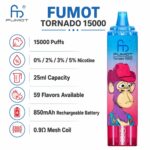 Fumot Tornado 15000 Puffs Wholesale Original China Factory Price 59 Flavors - Image 2