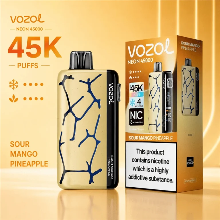 VOZOL NEON 45000 Puffs 50mg Bulk Buy Rechargeable Vape