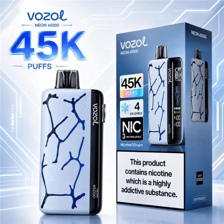 Vozol Neon 45000 Puffs Adjustable Ice Level 45K Vape