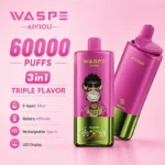 WASPE 60K 60000 Puffs Bar Crystal Vape EU Warehouse