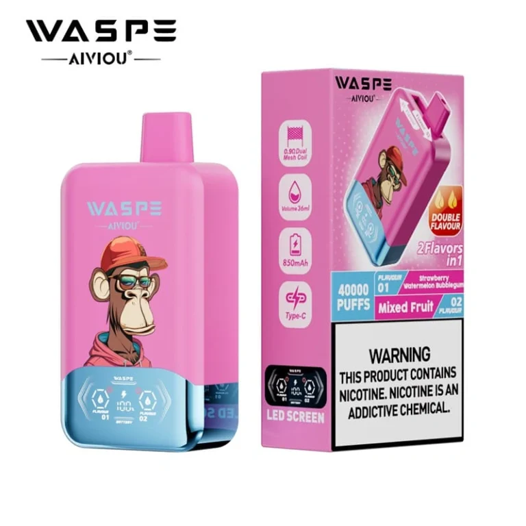 Waspe DOUBLE FLAVOUR Vapes 40000 Discount Price
