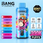 Bang Legend 300K 8-in-1 Flavors Disposable Vape
