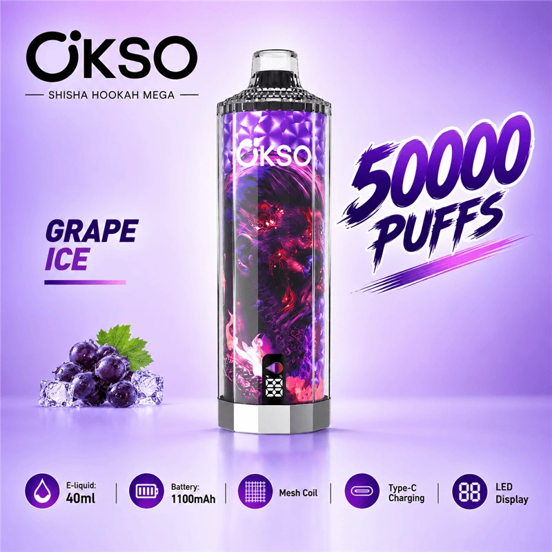 OKSO Shisha Hookahmega 50K PUFFS Disposable Vape
